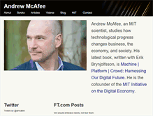 Tablet Screenshot of andrewmcafee.org